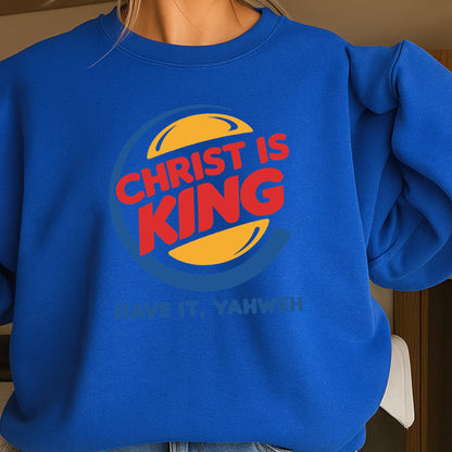 Christ Is King Christian Crewneck Sweatshirt