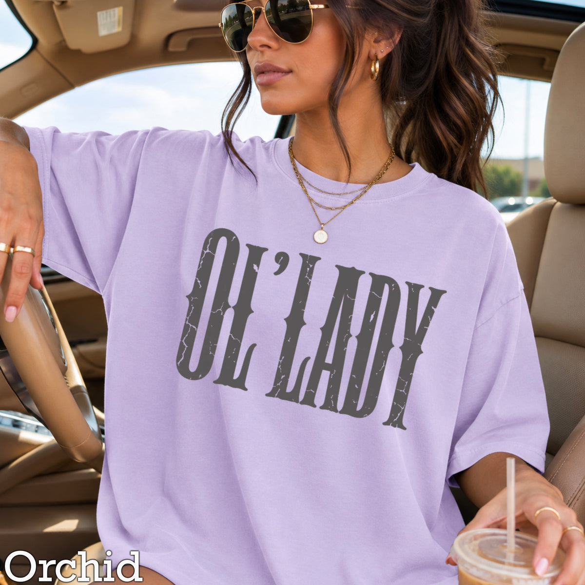 Ol’ Lady Comfort Color Graphic Tee