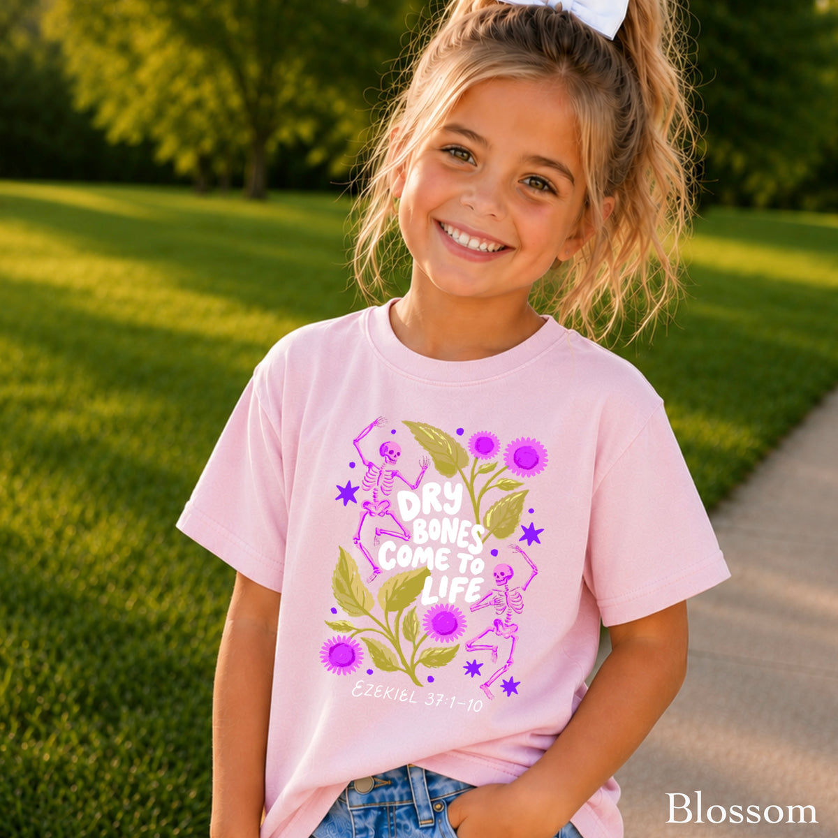 Dry Bones Come To Life Youth Comfort Color Christian T-Shirt