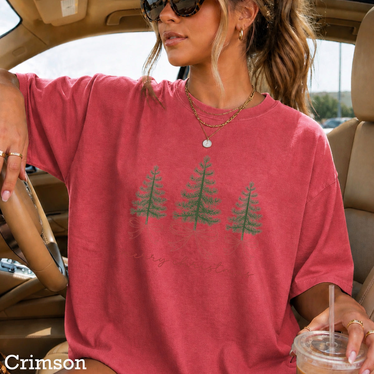 Merry Christmas Comfort Color Graphic Tee