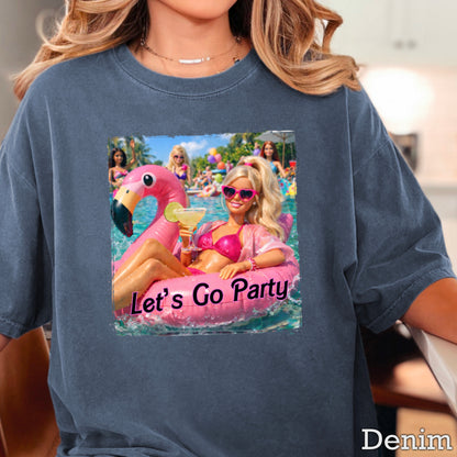 Let’s Go Party Comfort Color Graphic Tee