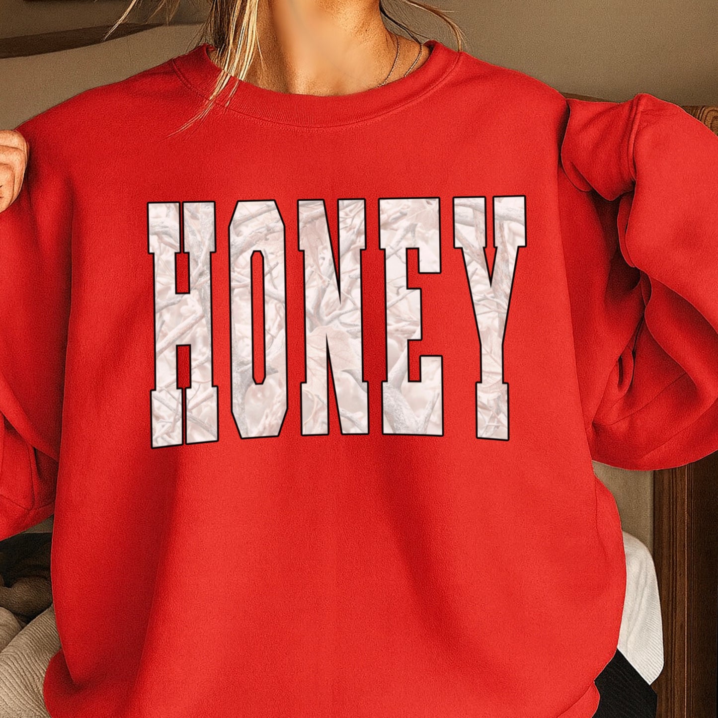 Honey Camo Crewneck Sweatshirt