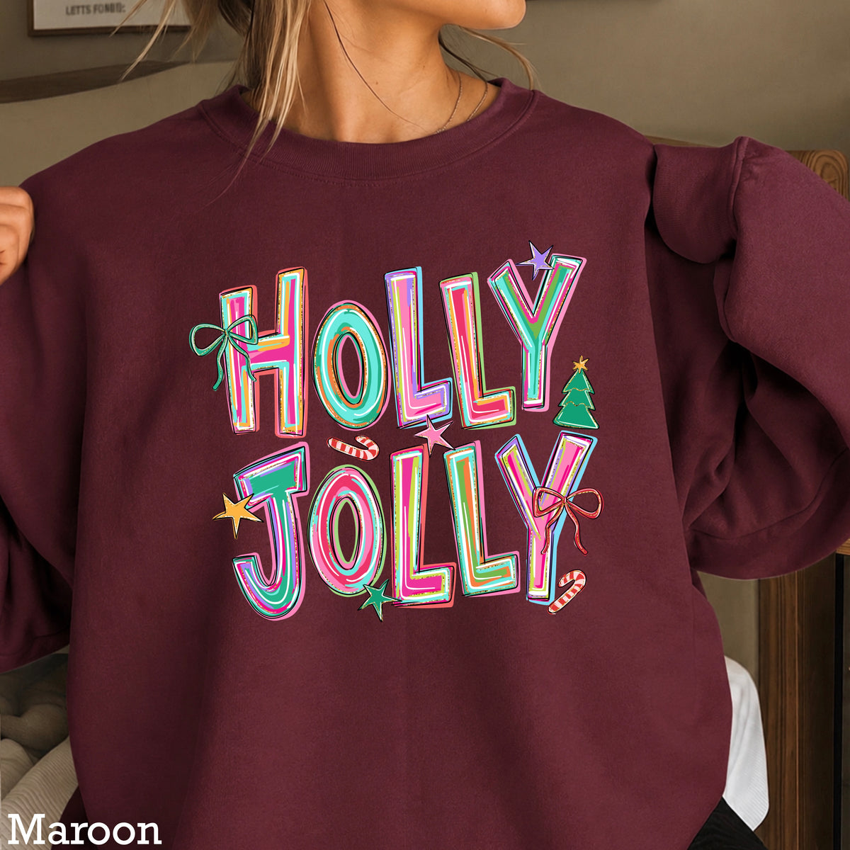 Holly Jolly Christmas Crewneck Sweatshirt