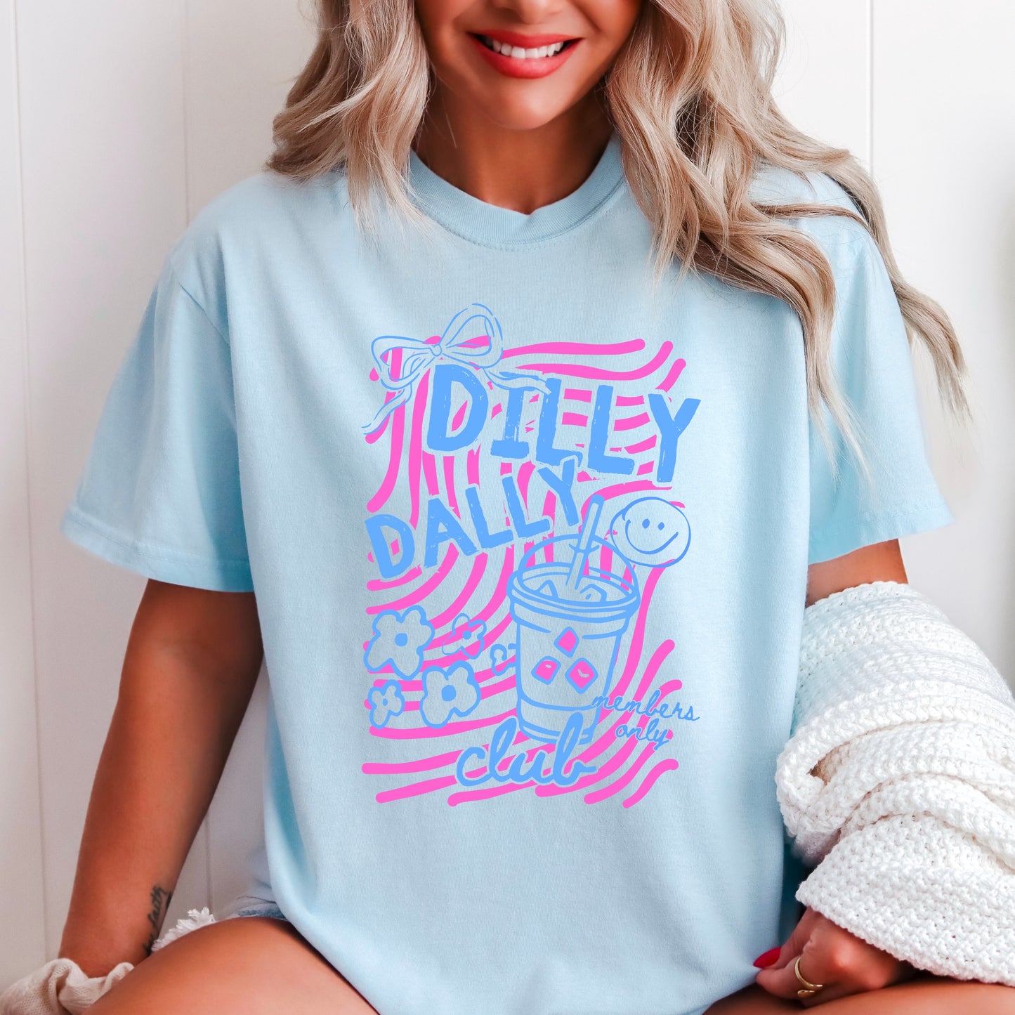 Dilly Dally Club Comfort Color Graphic Tee