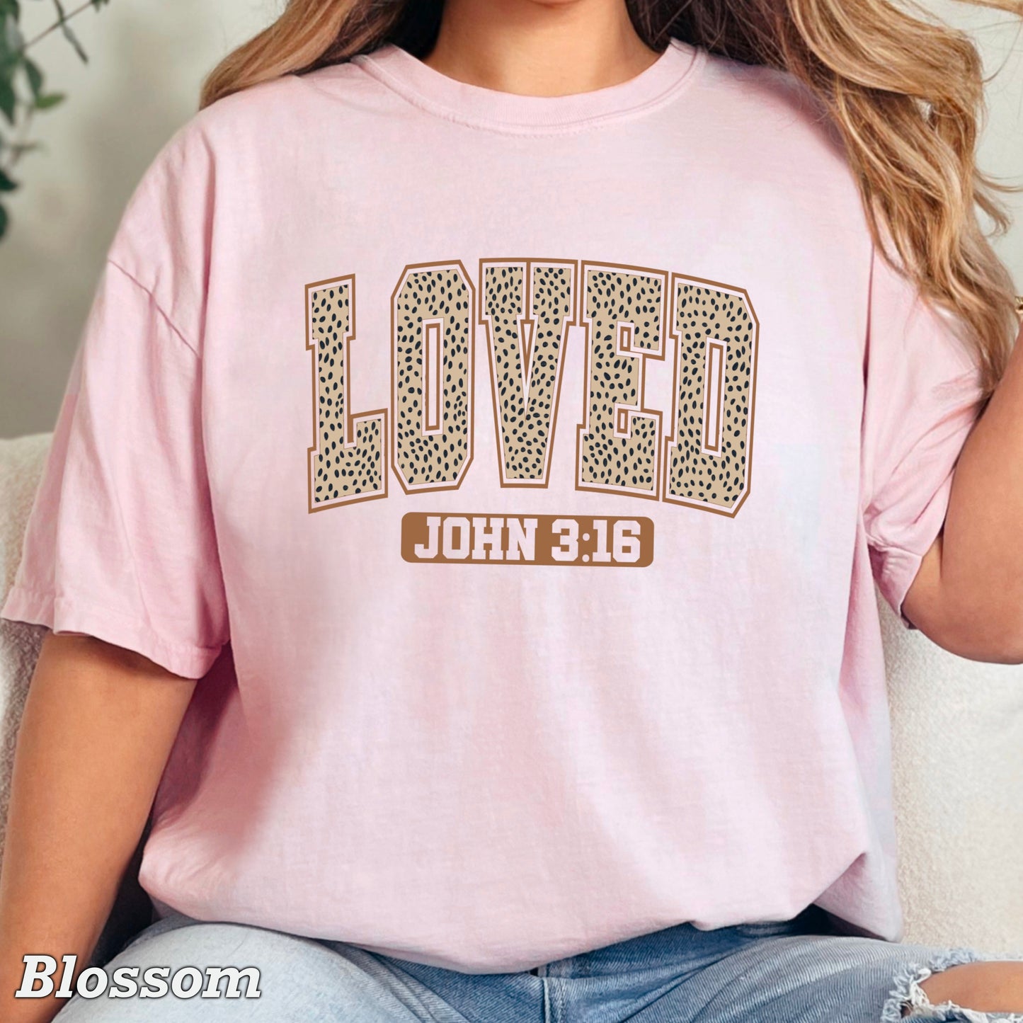 John 3:16 Valentine’s Day Comfort Color Graphic Tee
