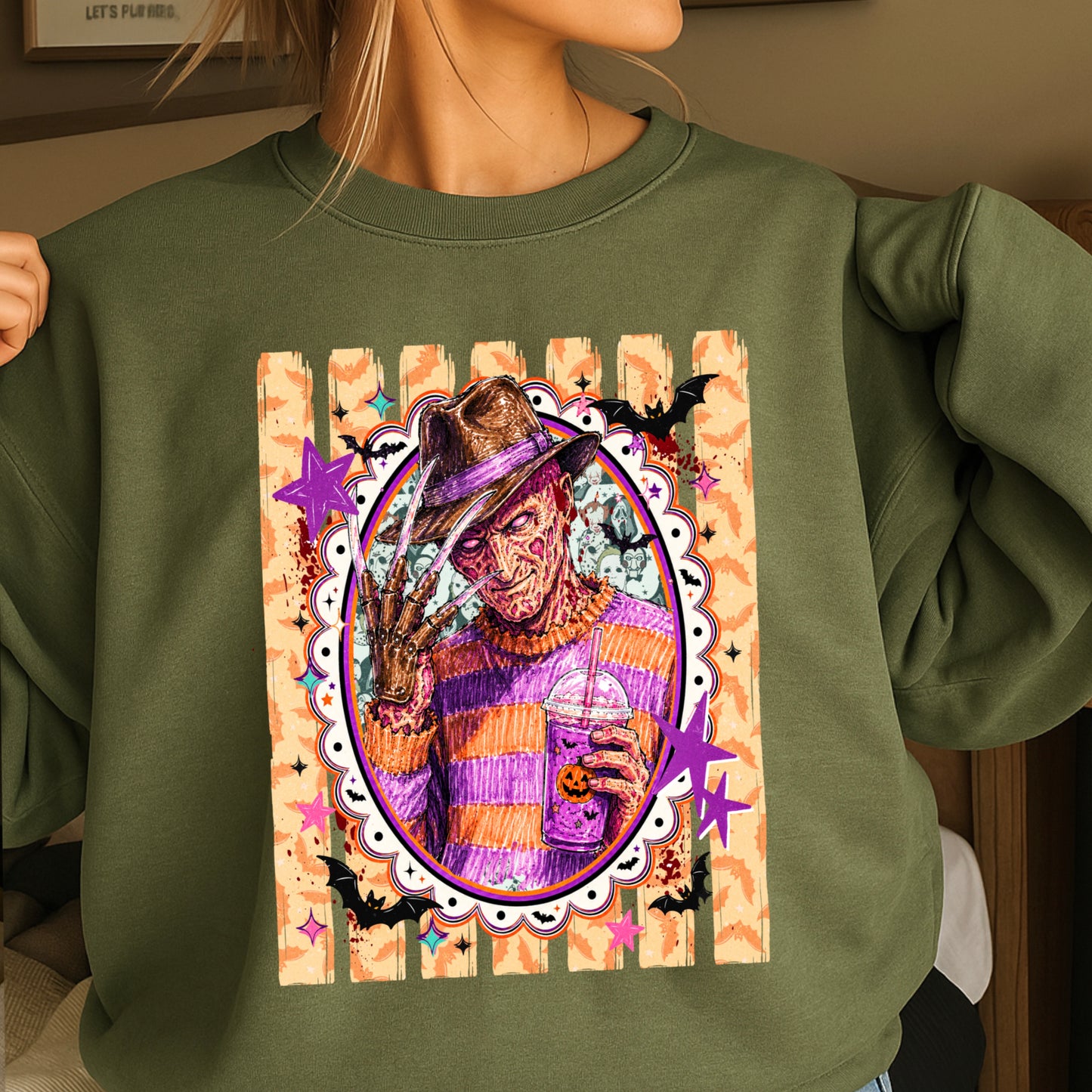 Horror Film Character Crewneck Sweatshirt