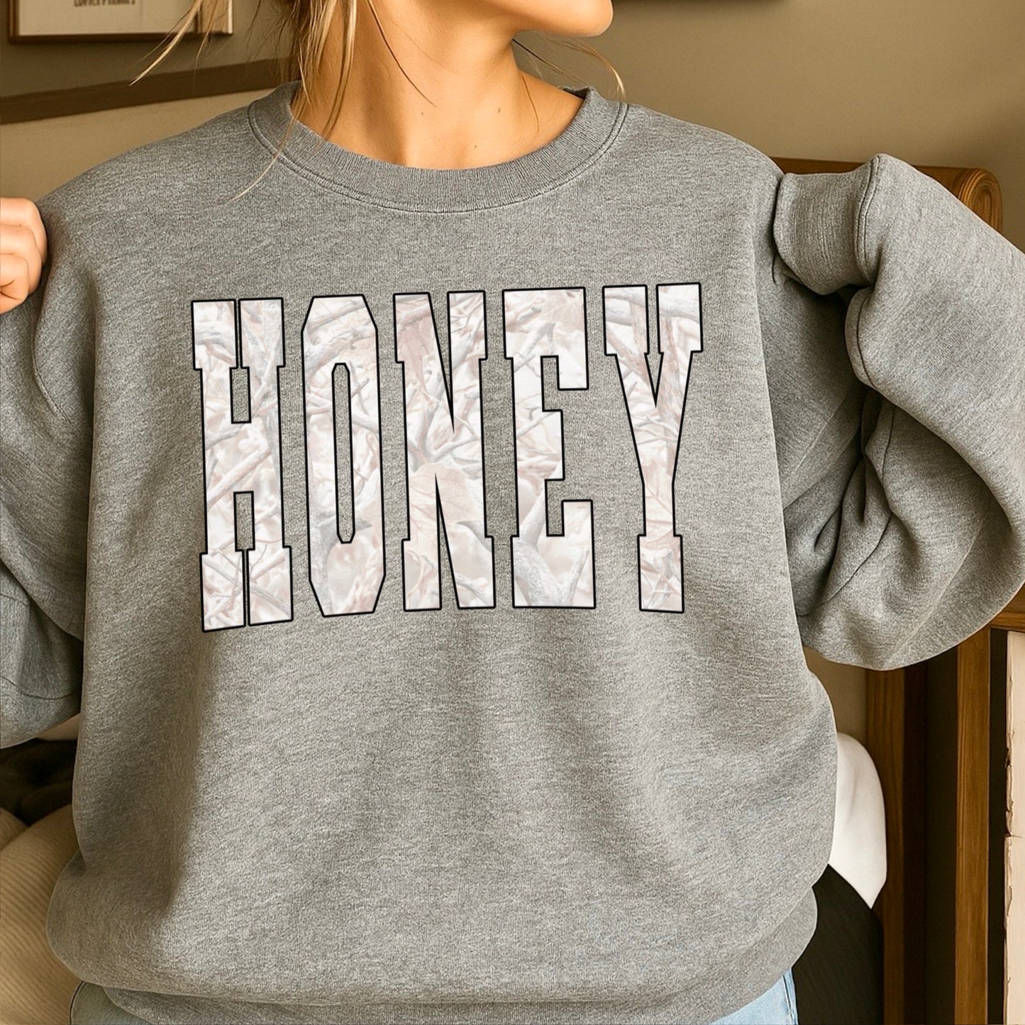 Honey Camo Crewneck Sweatshirt