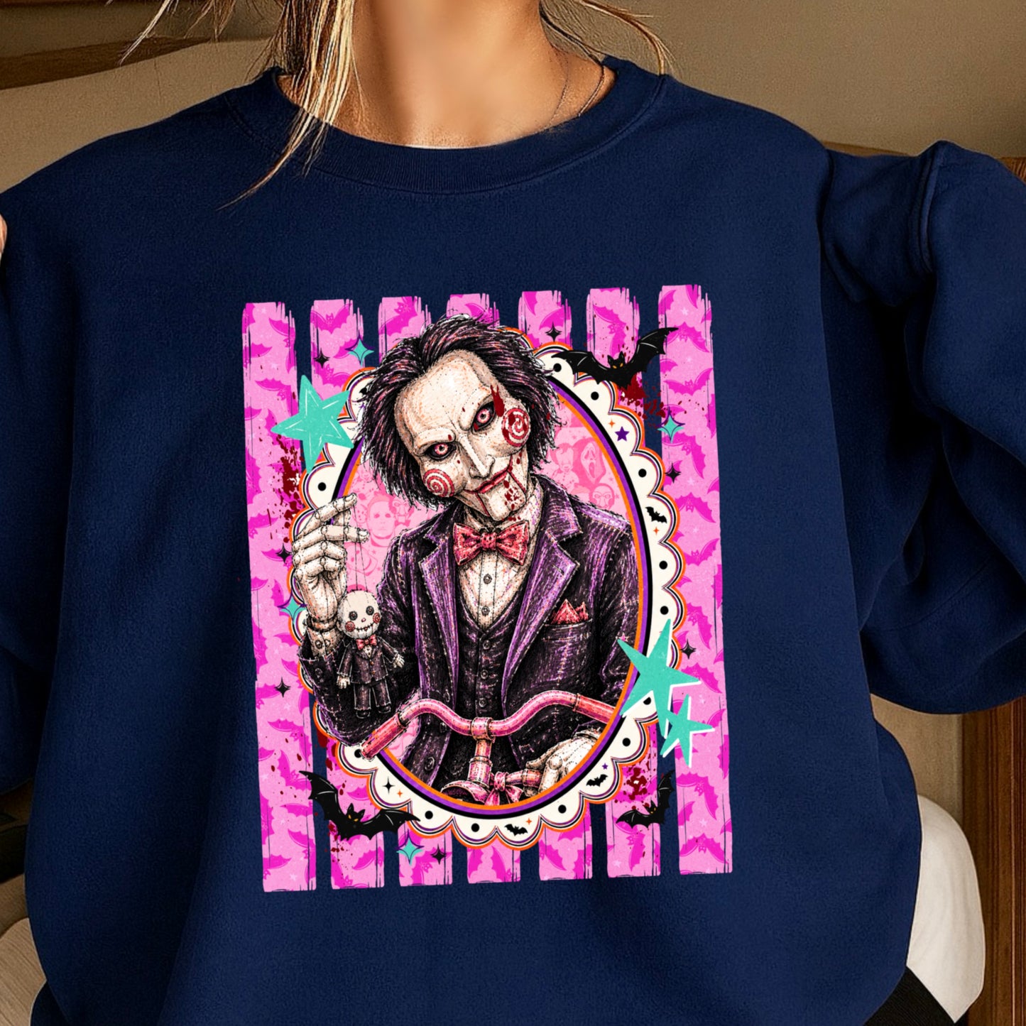 Horror Film Character Crewneck Sweatshirt