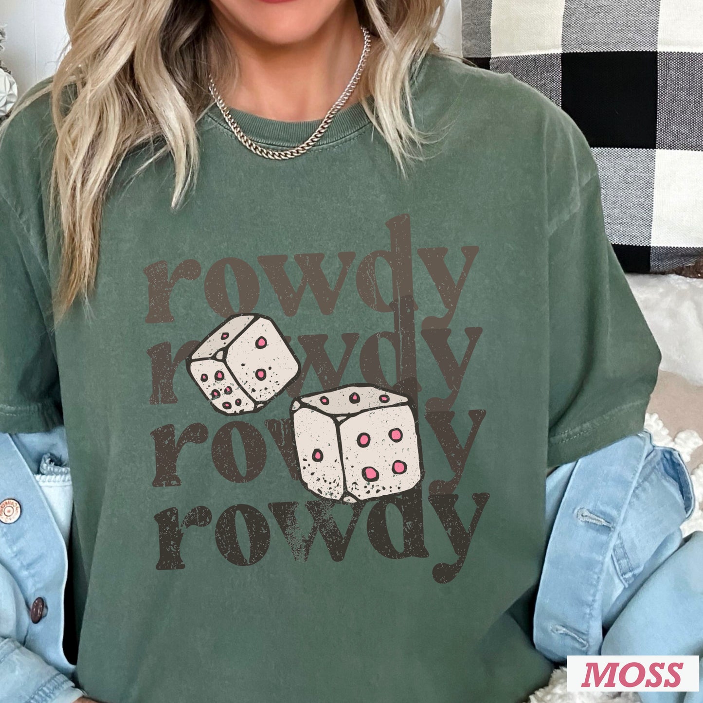 Rowdy Dice Comfort Color Graphic Tee