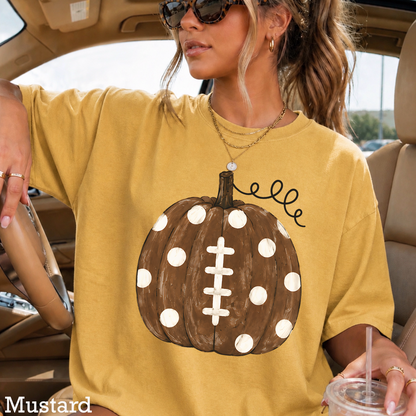 Pumpkin Football DTF Transfer