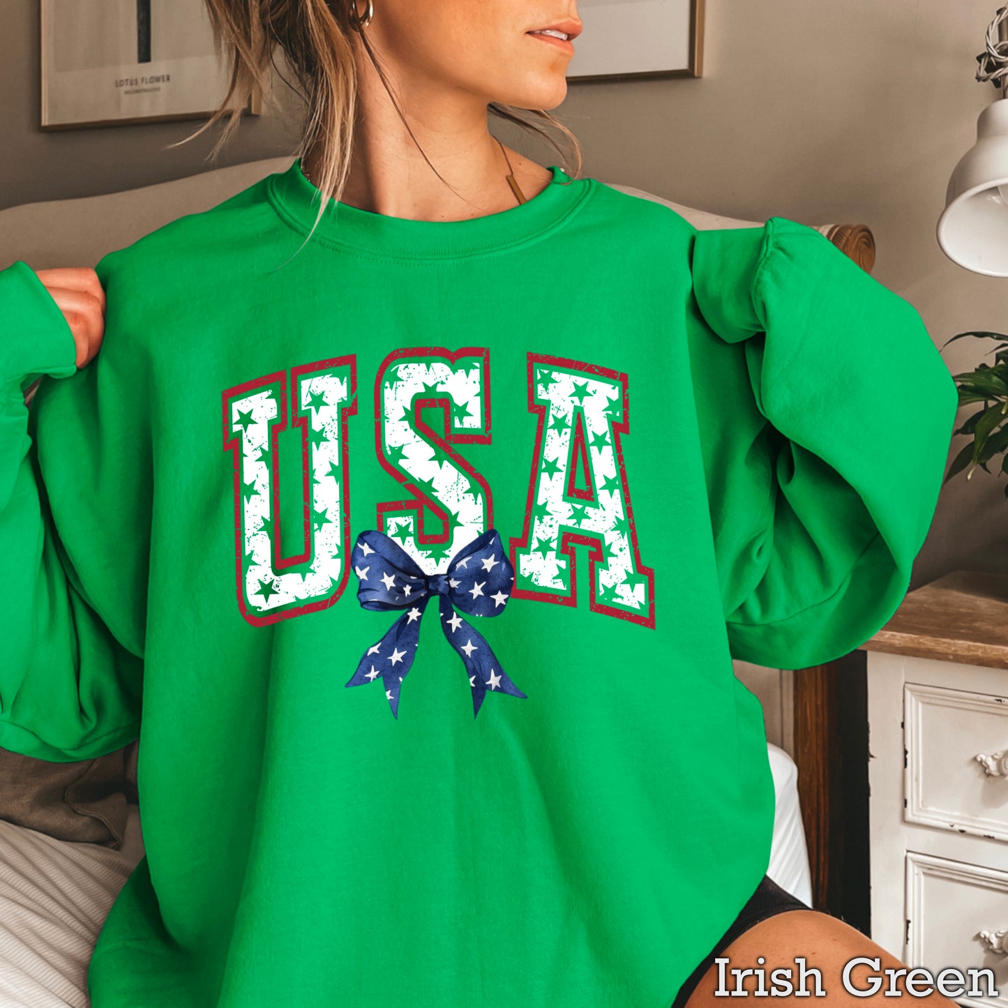 USA Patriotic Crewneck Sweatshirt