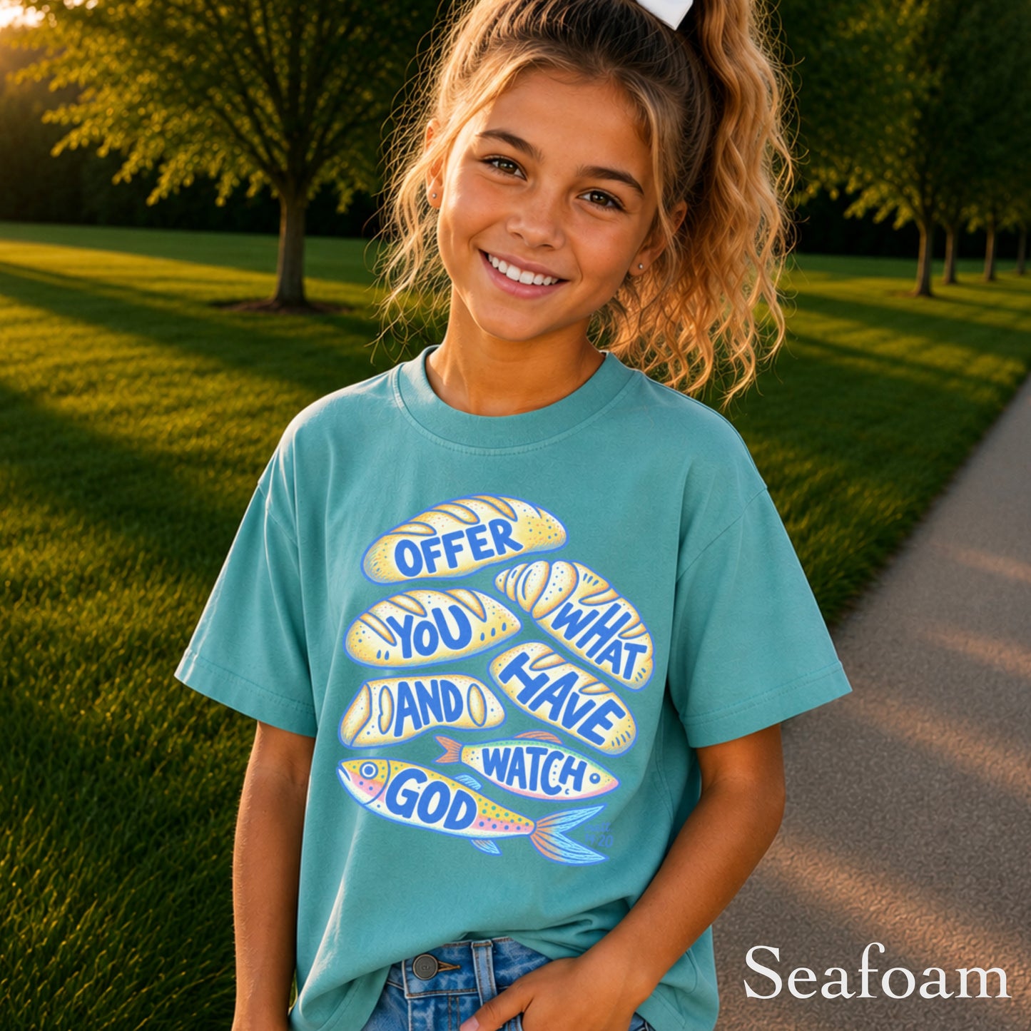 Offer What You Have And Watch God Youth Comfort Color T-Shirt