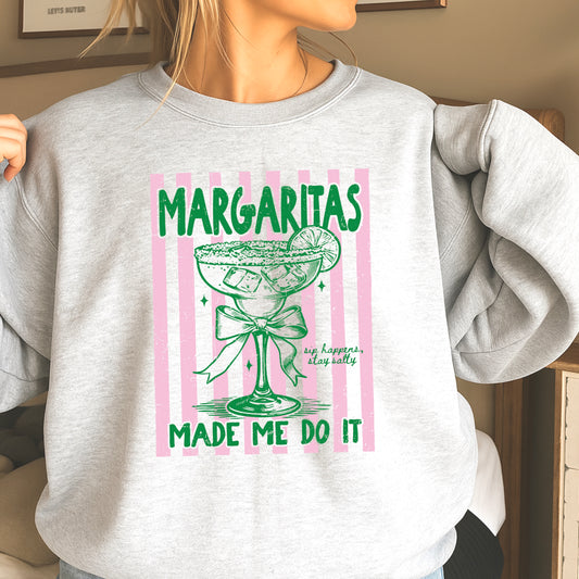 Margaritas Made Me Do It Crewneck Sweatshirt