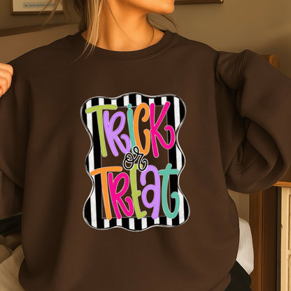 Trick Or Treat Halloween Crewneck Sweatshirt