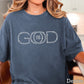 God Is Good Comfort Color Rhinestone Tee
