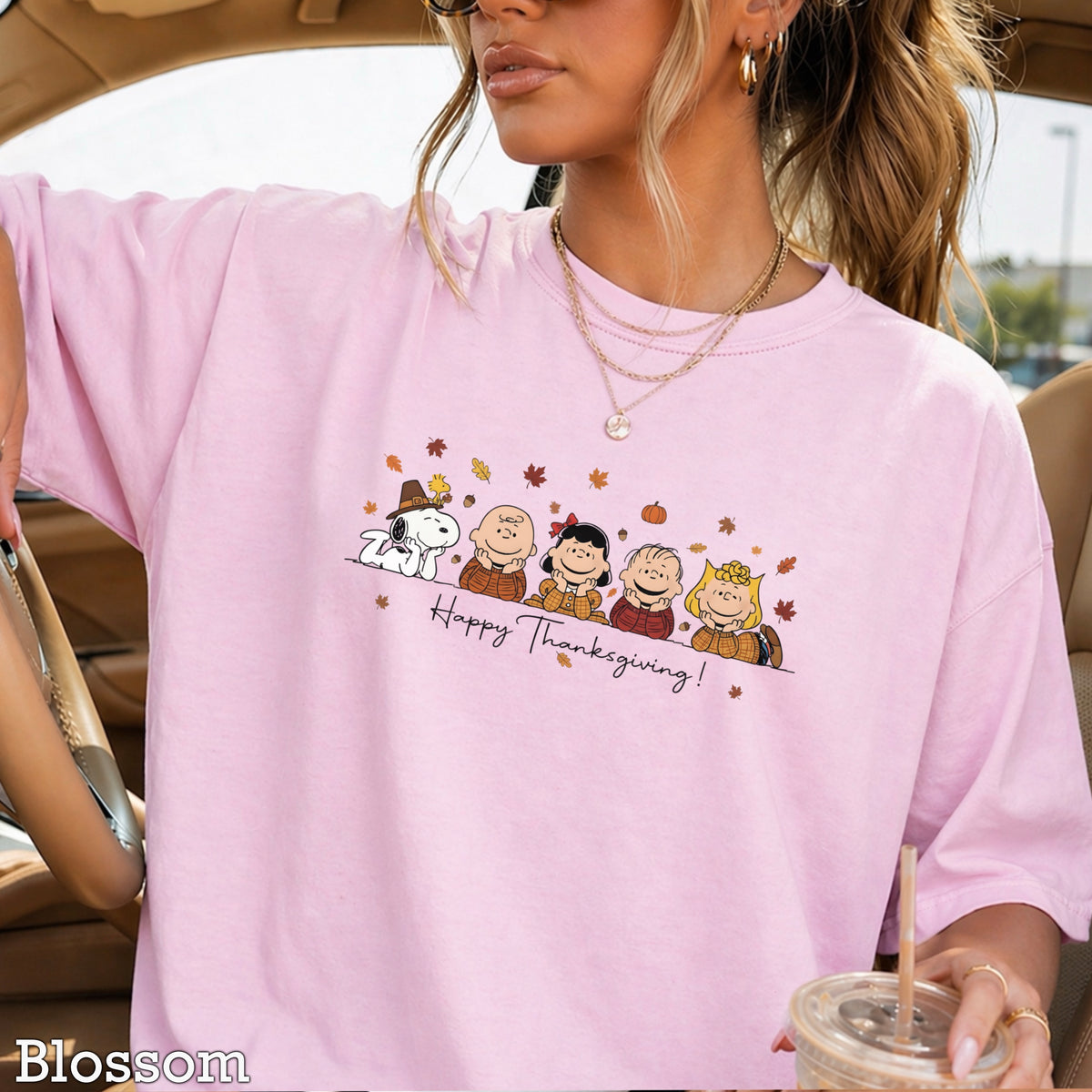 Happy Thanksgiving Comfort Color Graphic Tee