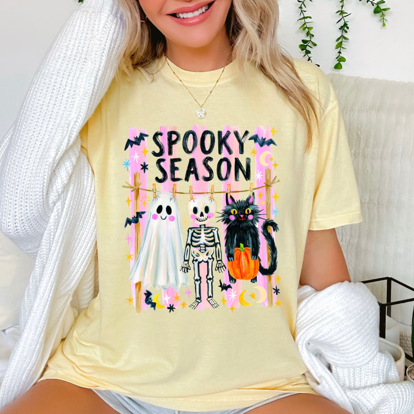Spooky Season Halloween Comfort Color Graphic Tee