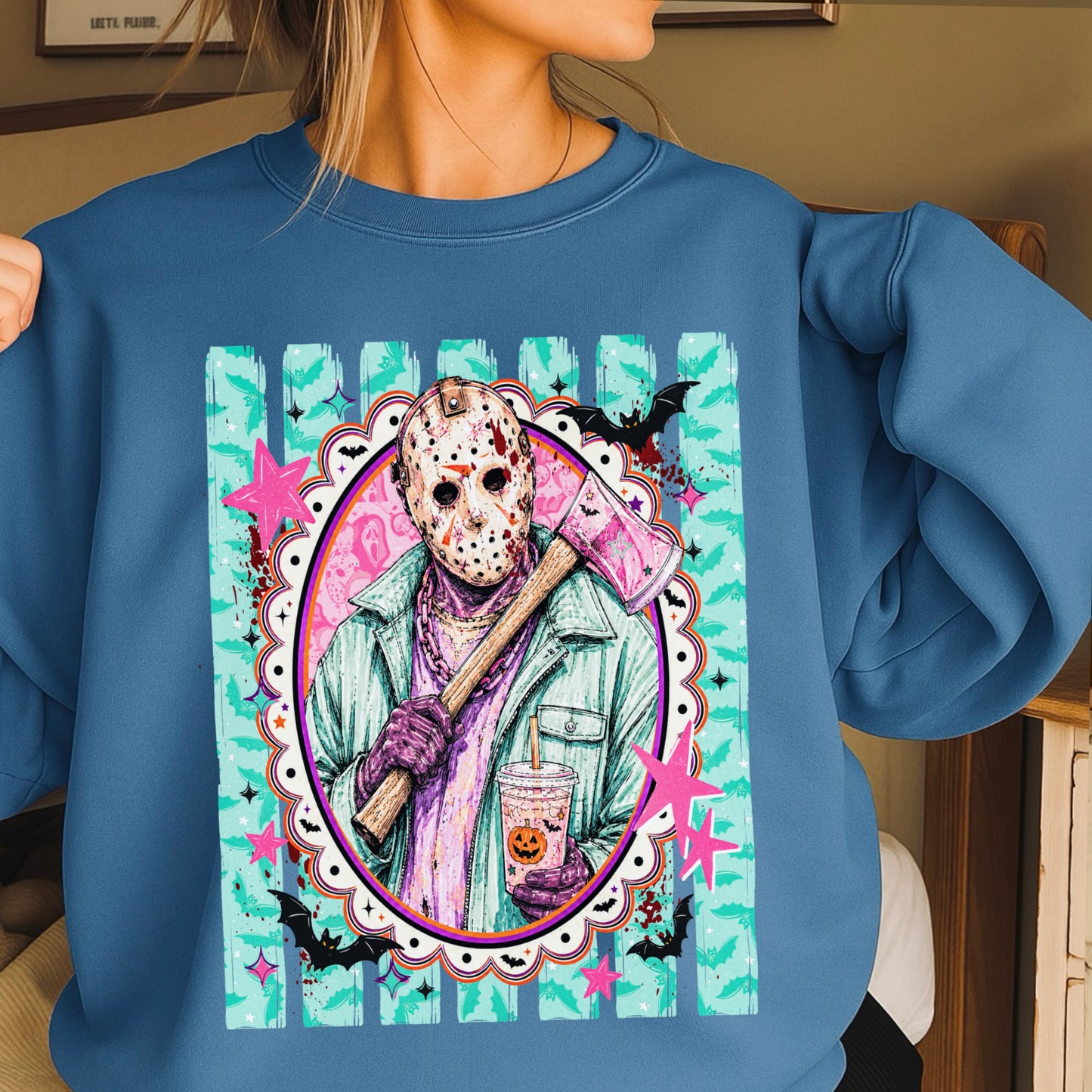 Horror Film Character Crewneck Sweatshirt