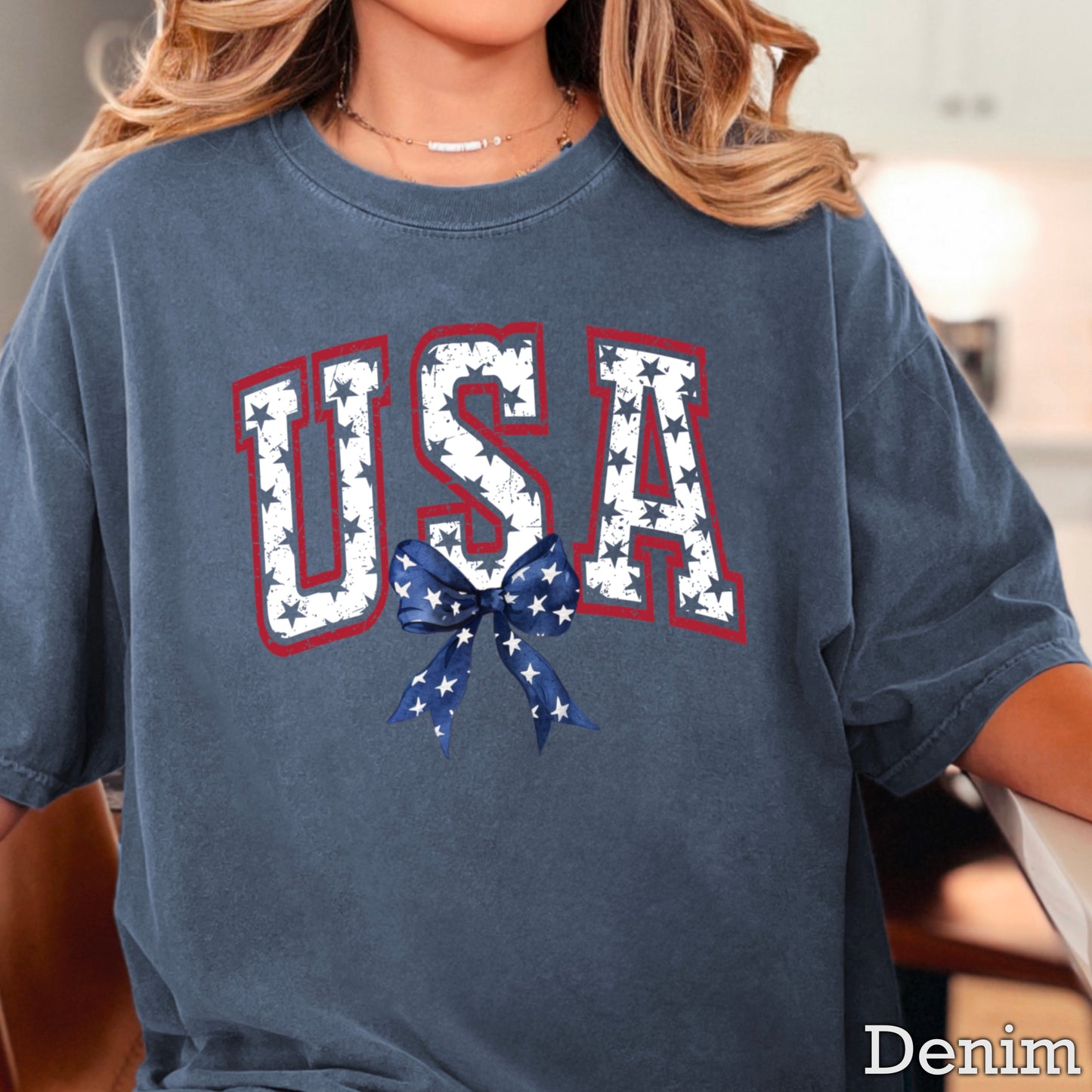 USA Patriotic Comfort Color Graphic Tee