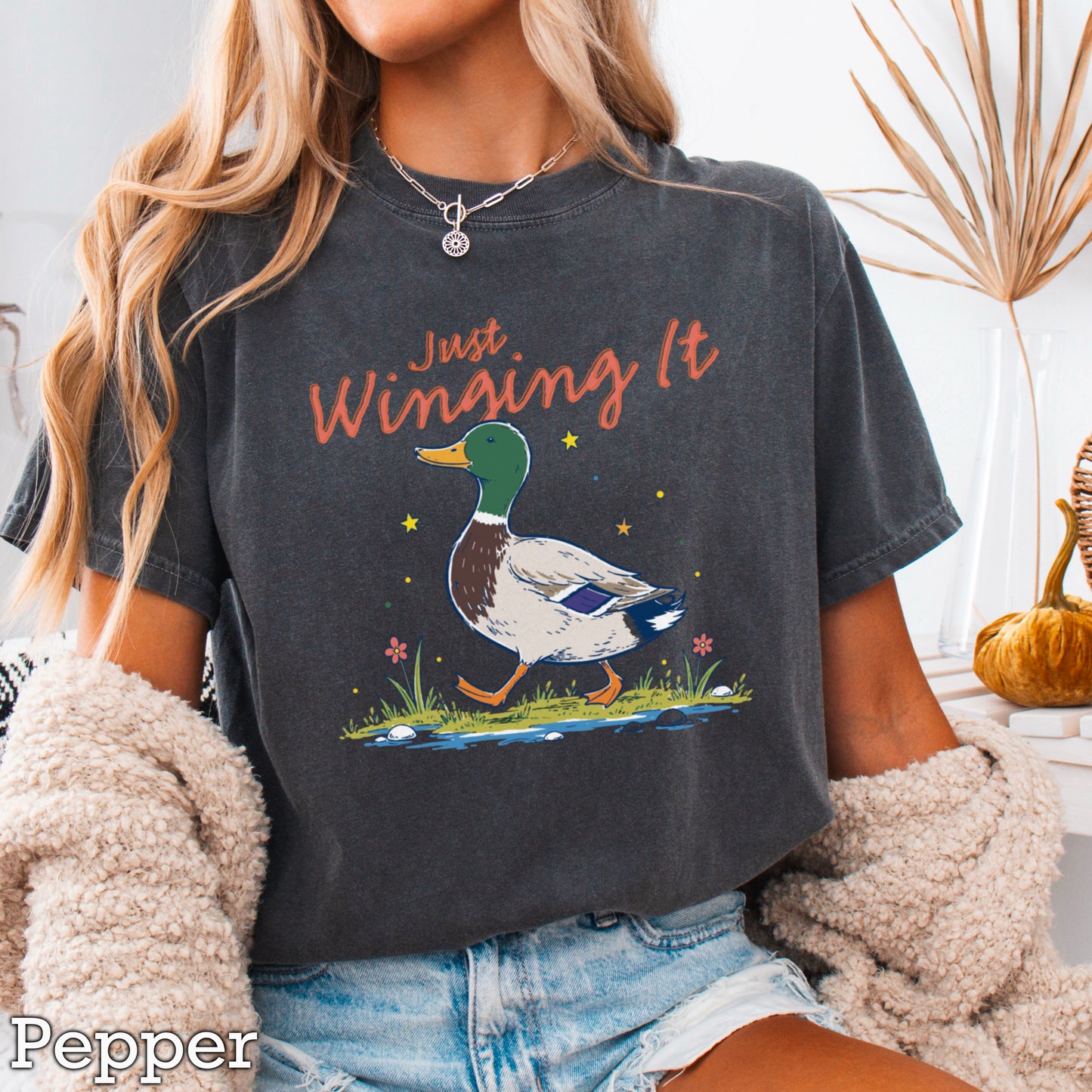 Just Winging It Comfort Color Graphic Tee