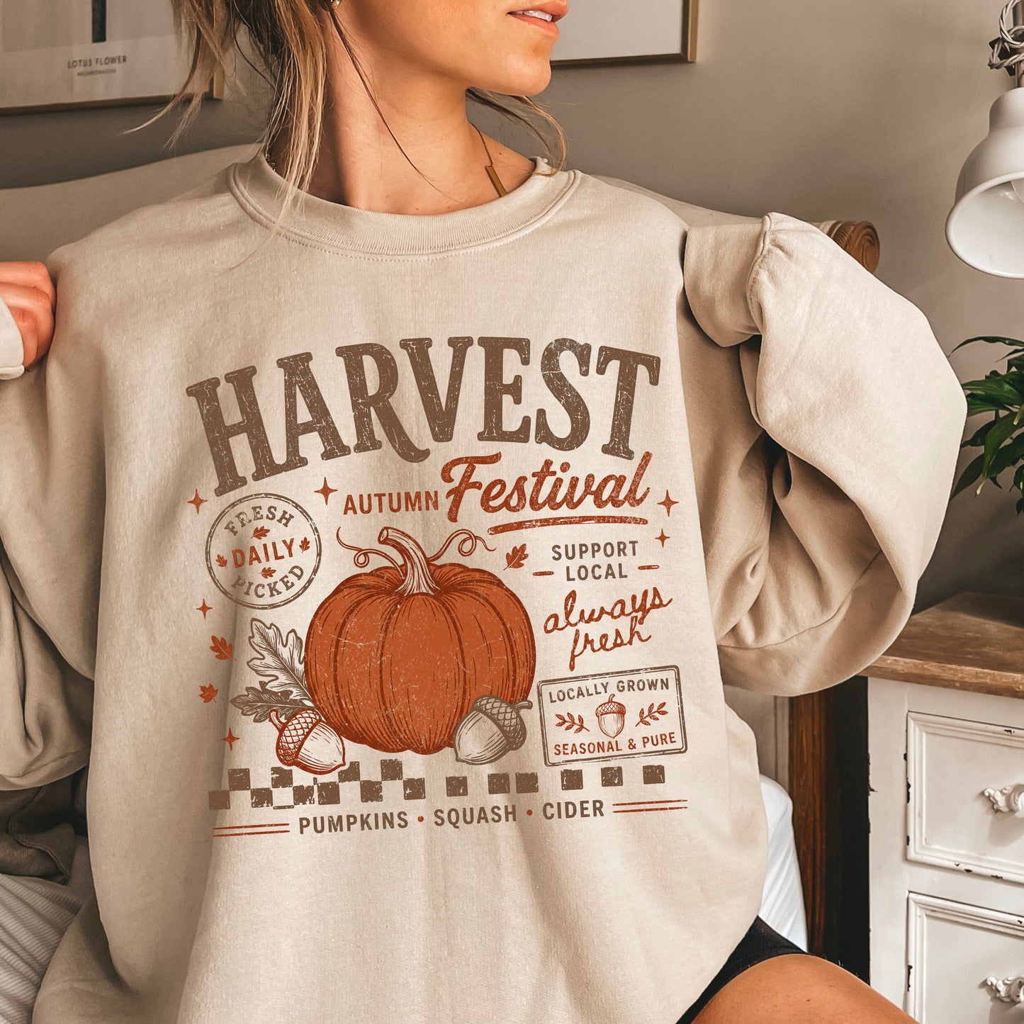 Harvest Festival Fall Crewneck Sweatshirt