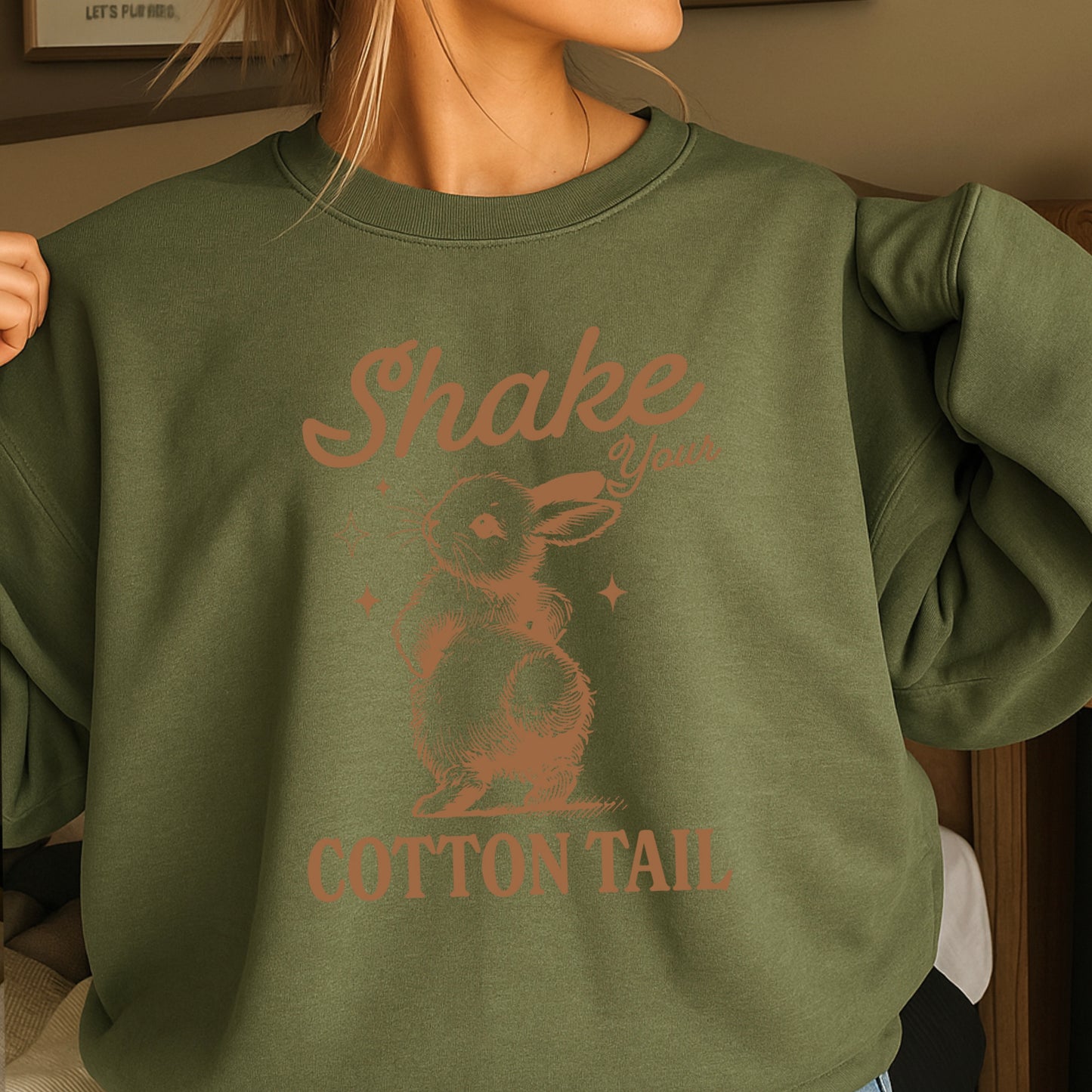 Shake Your Cotton Tail Easter Crewneck Sweatshirt