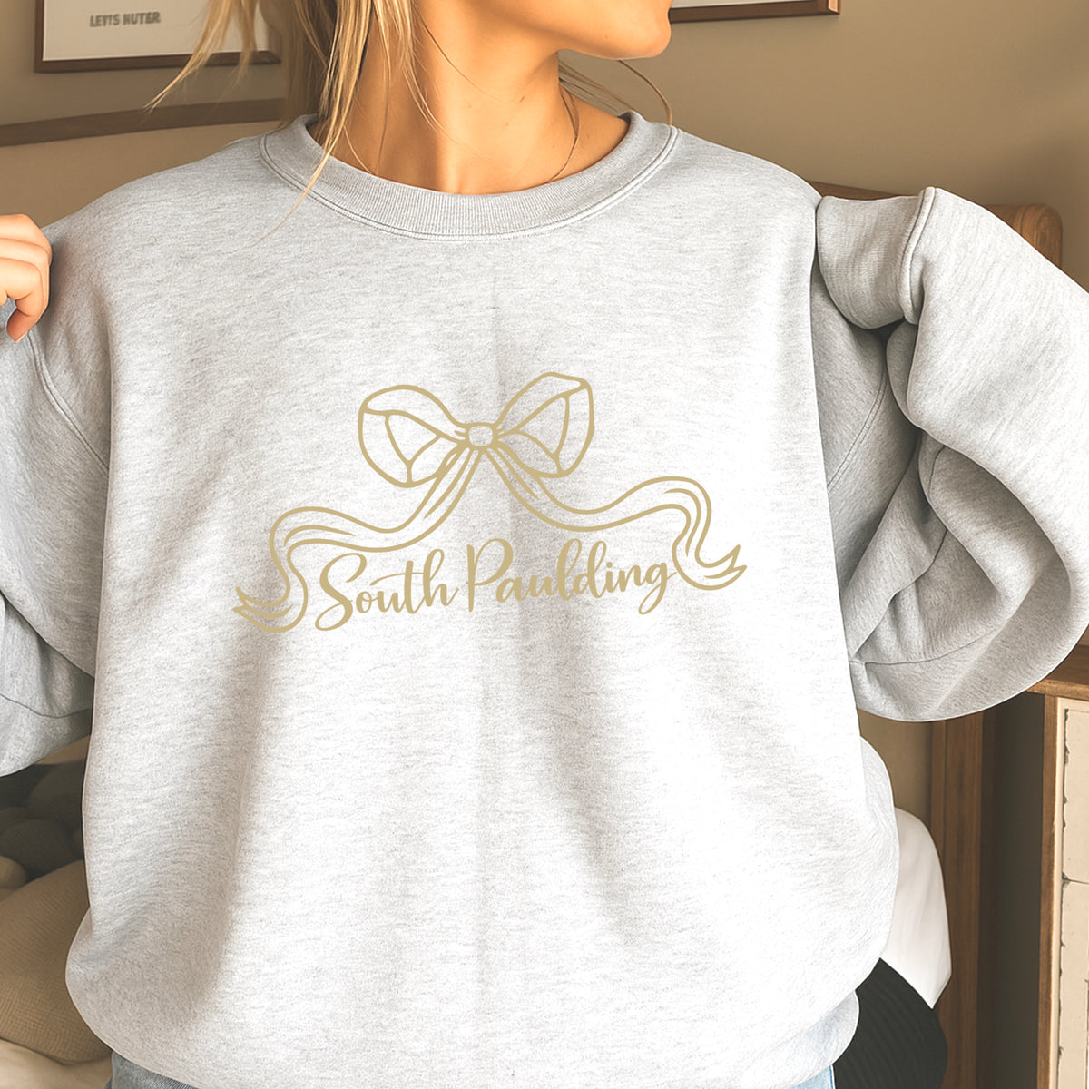 Spartans Coquette Bow Crewneck Sweatshirt
