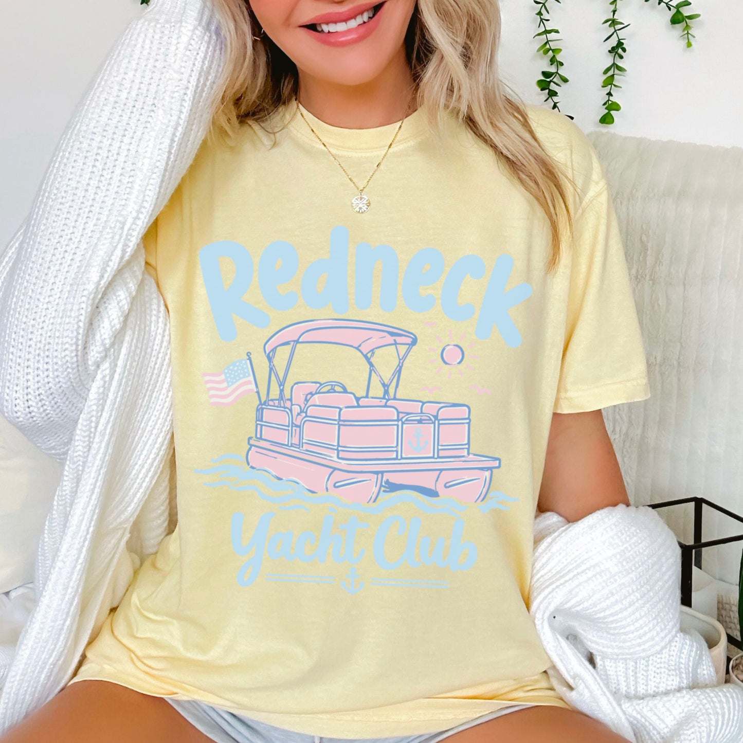 Redneck Yacht Club Comfort Color Graphic Tee