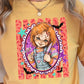 Horror Film Character Halloween Comfort Color Graphic Tee