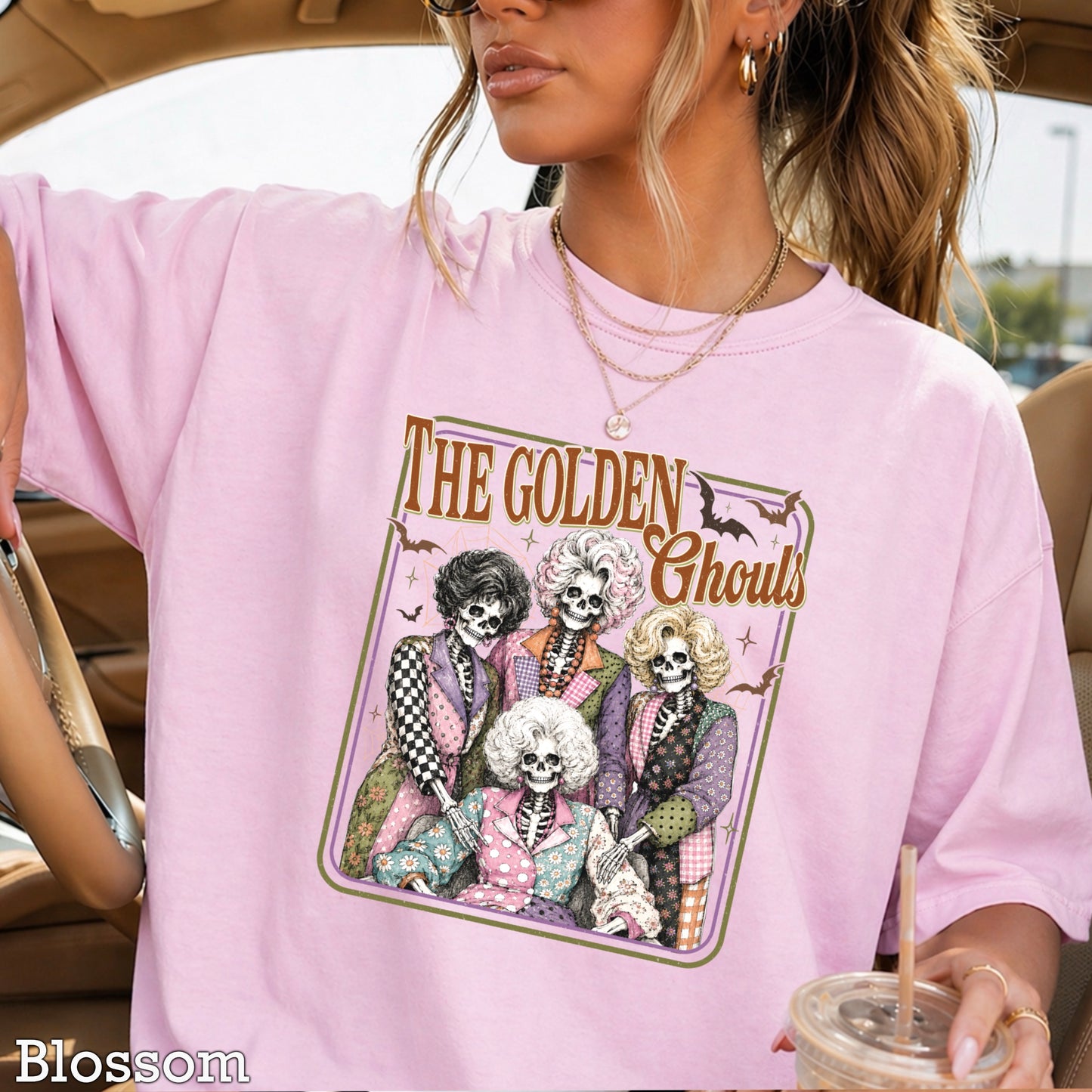 The Golden Ghouls Comfort Color Graphic Tee