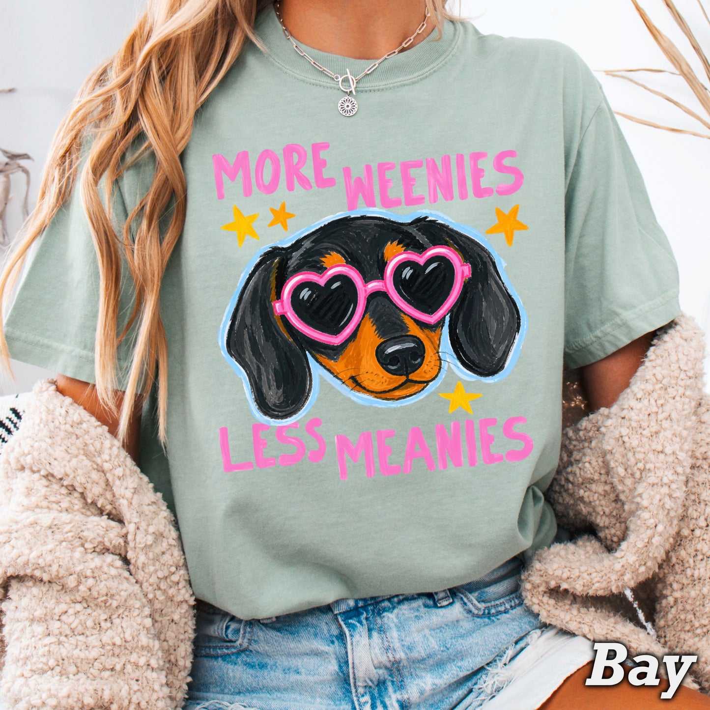 More Weenies Less Meanies Comfort Color Graphic Tee