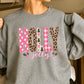 Leopard Holly Jolly Christmas Crewneck Sweatshirt