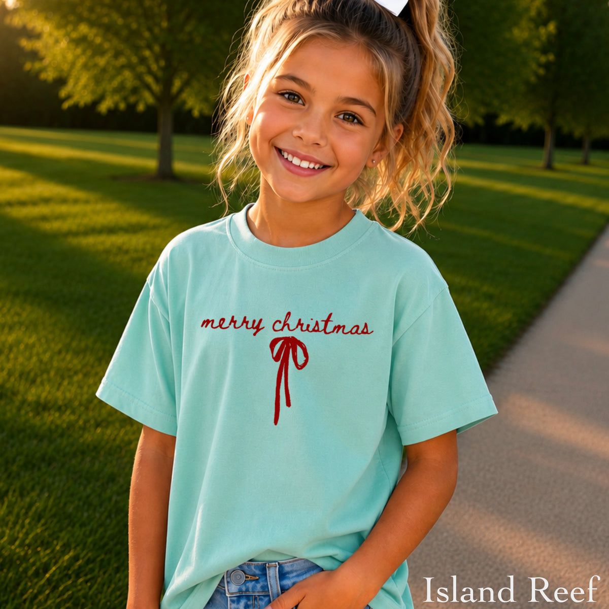 Merry Christmas Youth Comfort Color T-Shirt