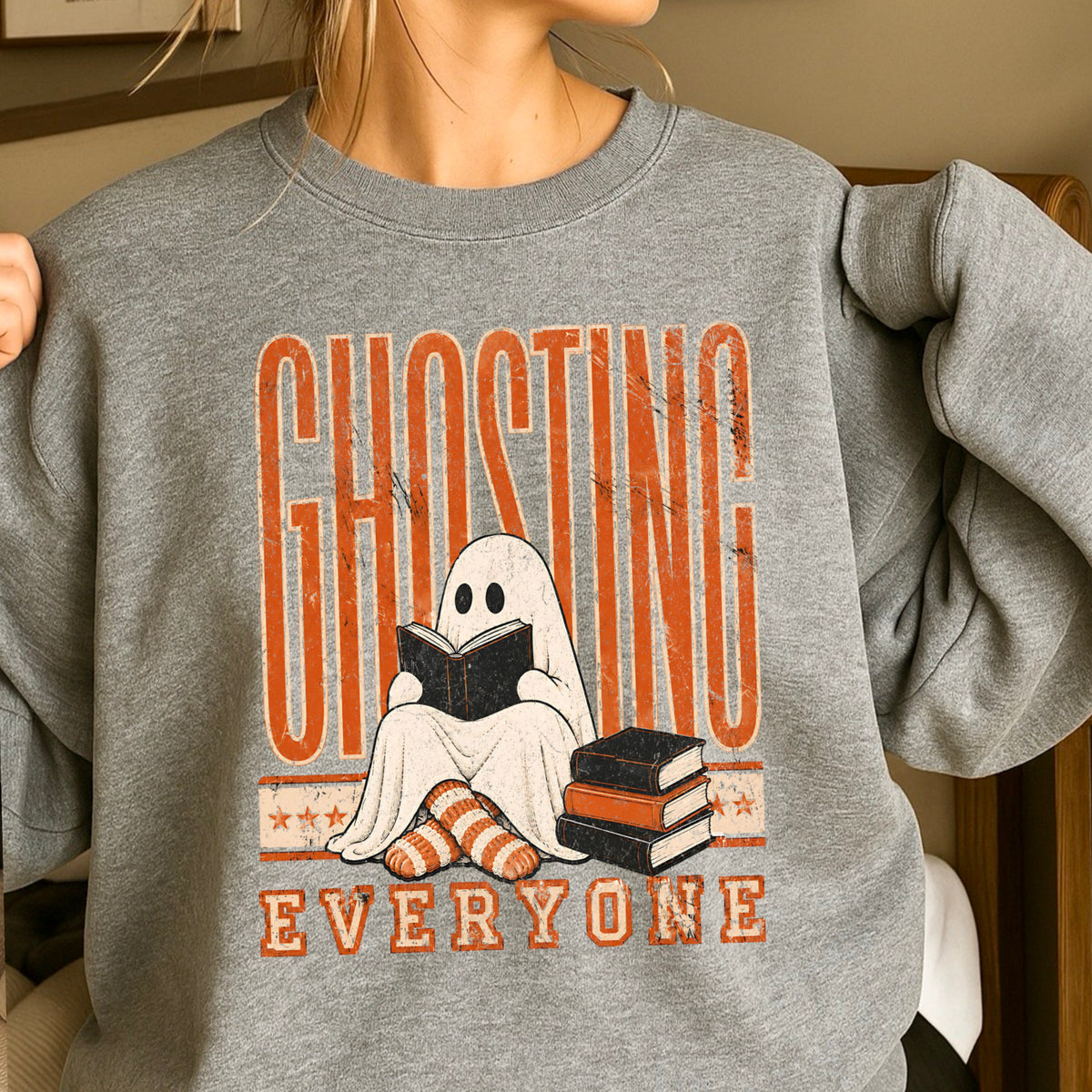 Ghosting Everyone Halloween Sweatshirt