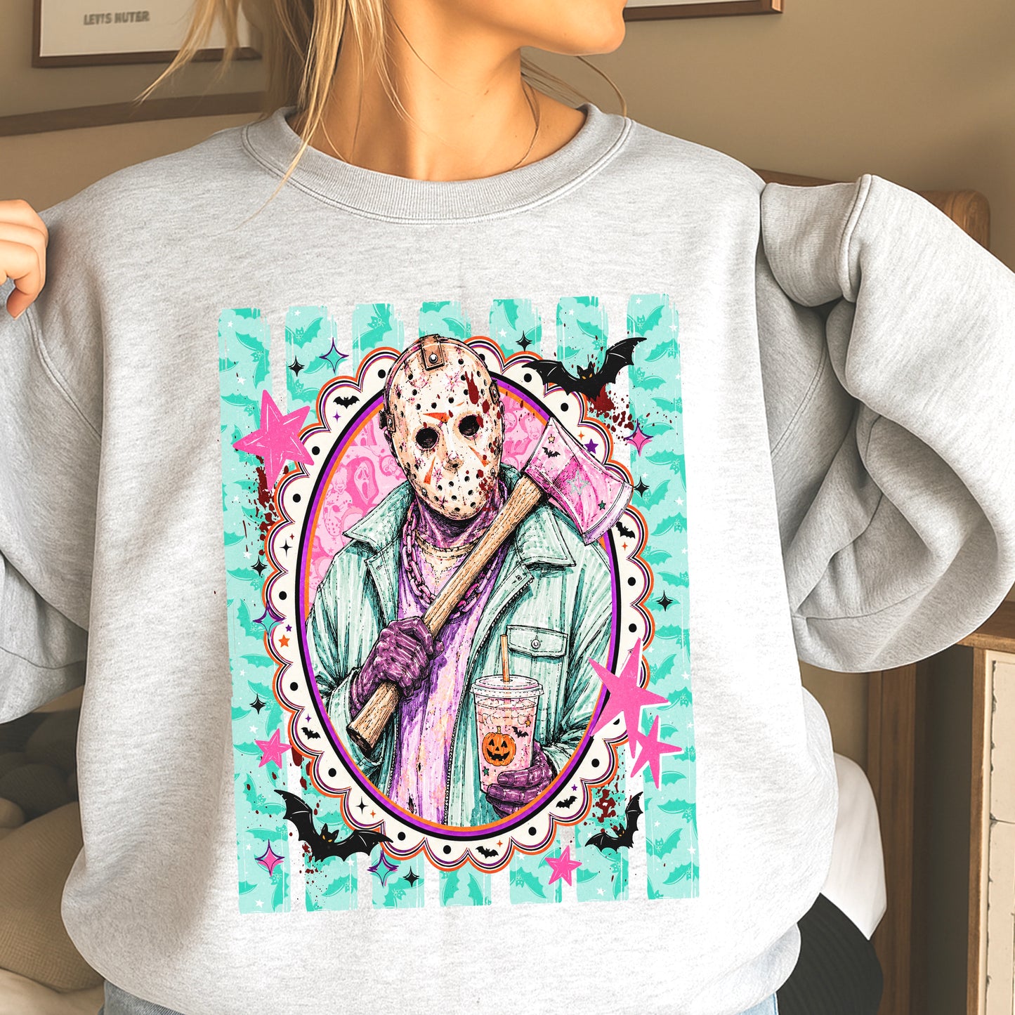 Horror Film Character Crewneck Sweatshirt