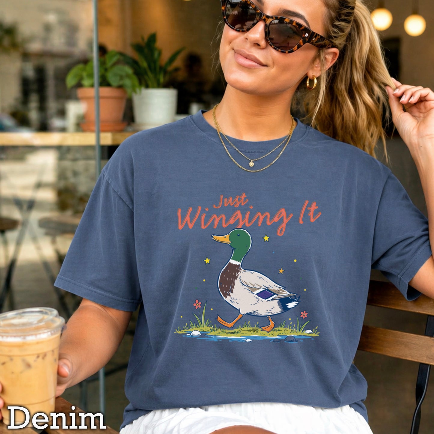 Just Winging It Comfort Color Graphic Tee
