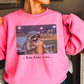 I Live Here Now Raccoon Baseball Crewneck Sweatshirt
