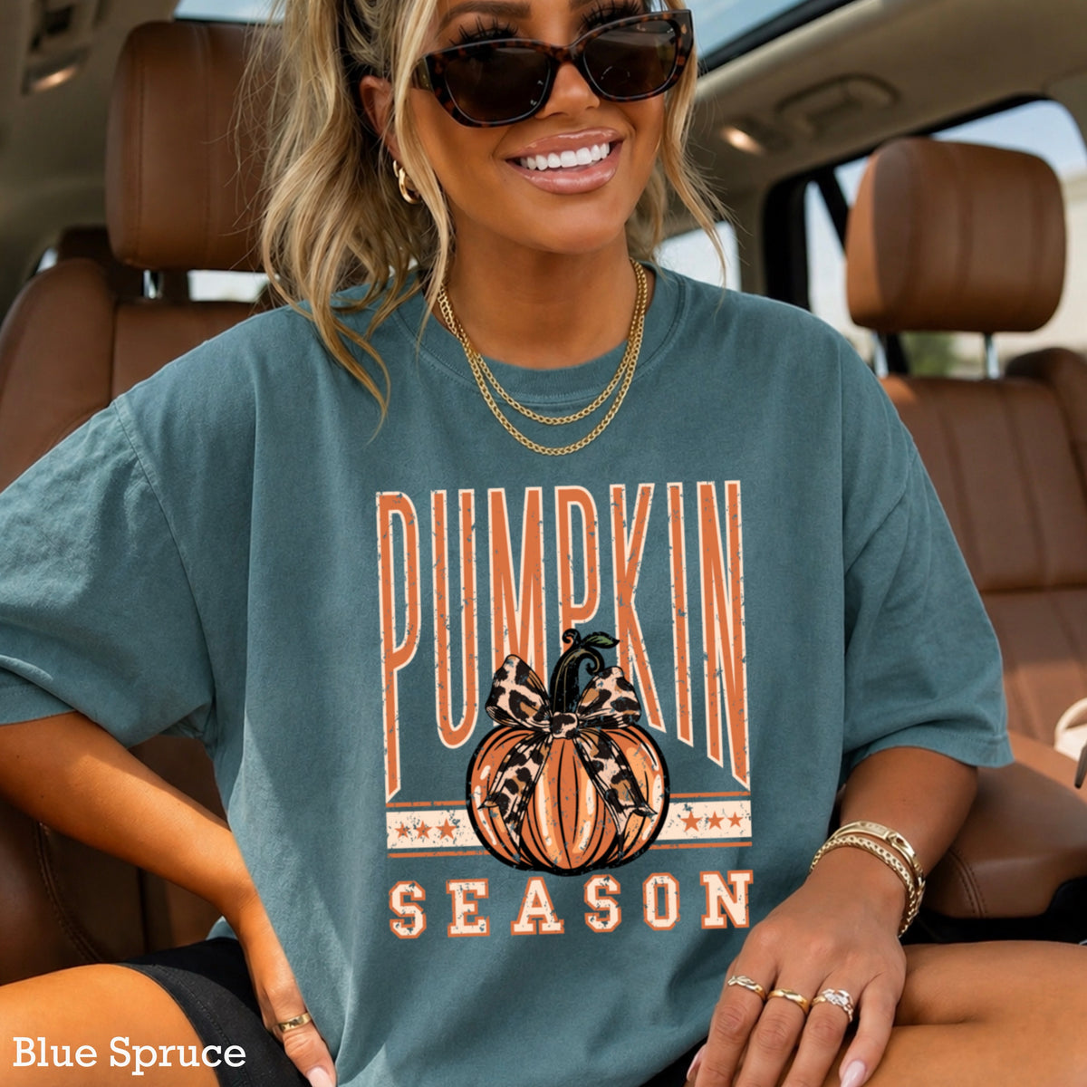 Pumpkin Season Comfort Color Graphic Tee