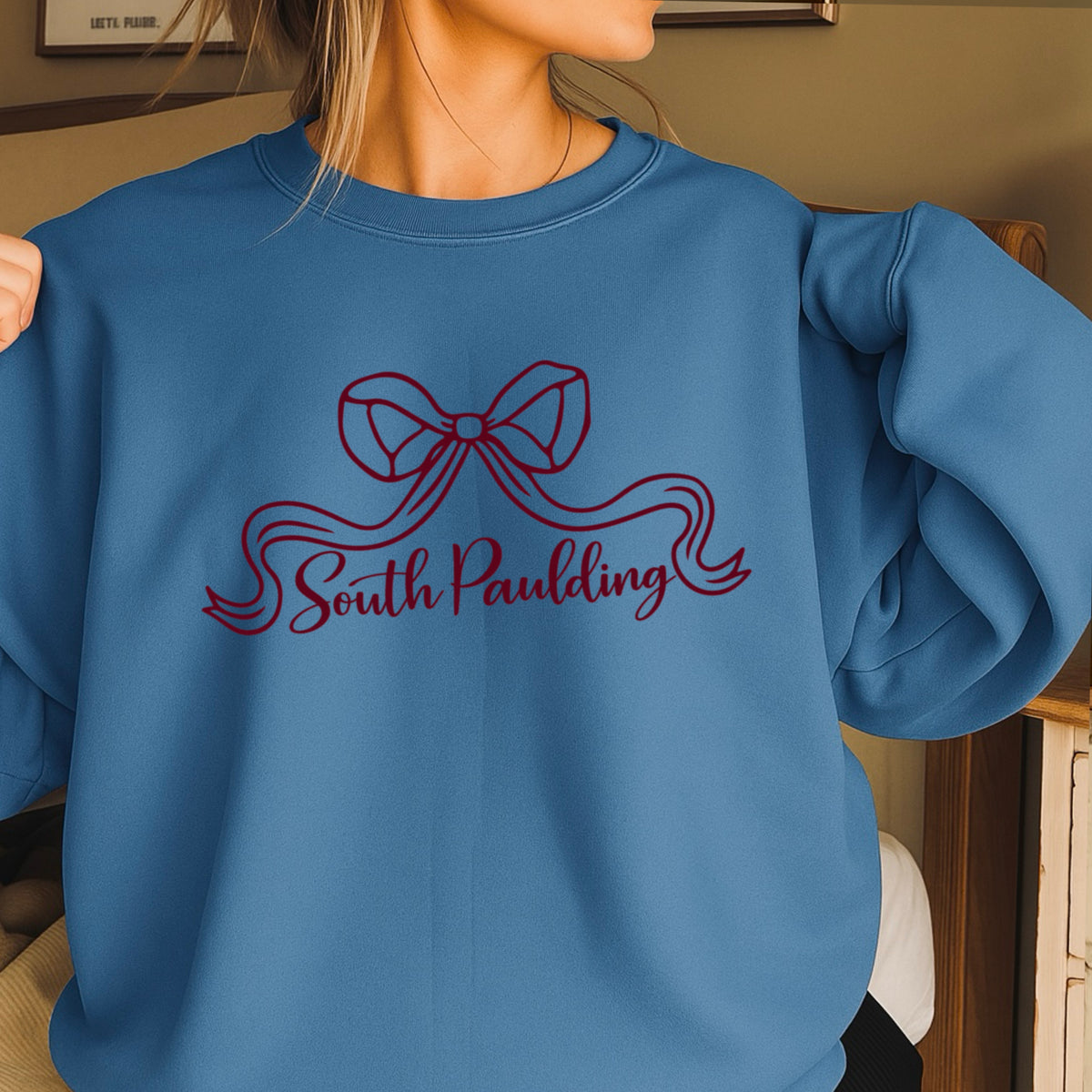 Spartans Coquette Bow Crewneck Sweatshirt