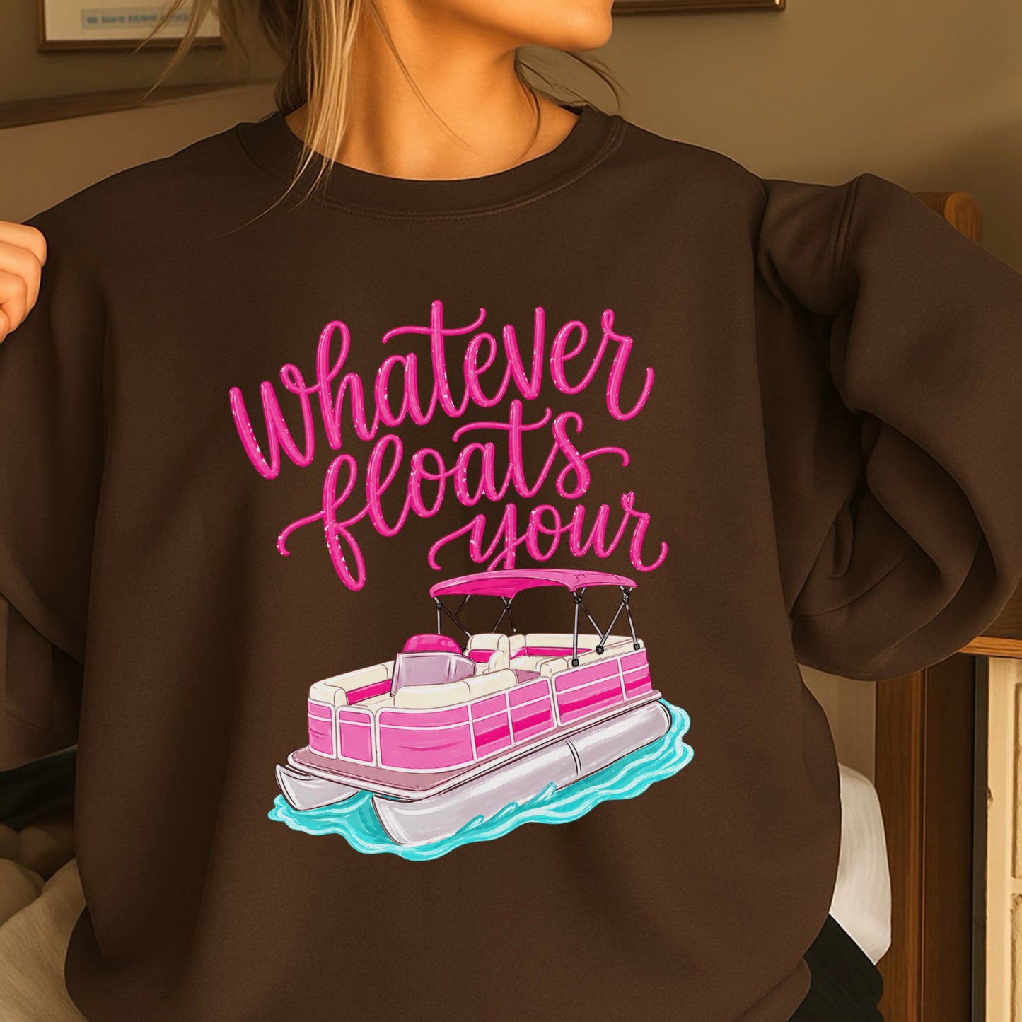Whatever Floats Your Boat Crewneck Sweatshirt