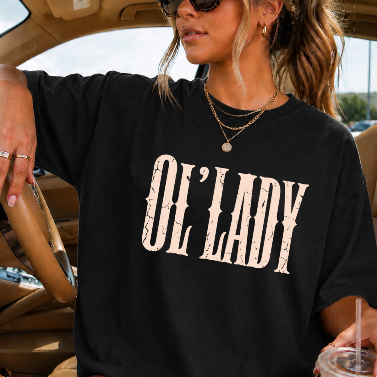 Ol’ Lady Comfort Color Graphic Tee