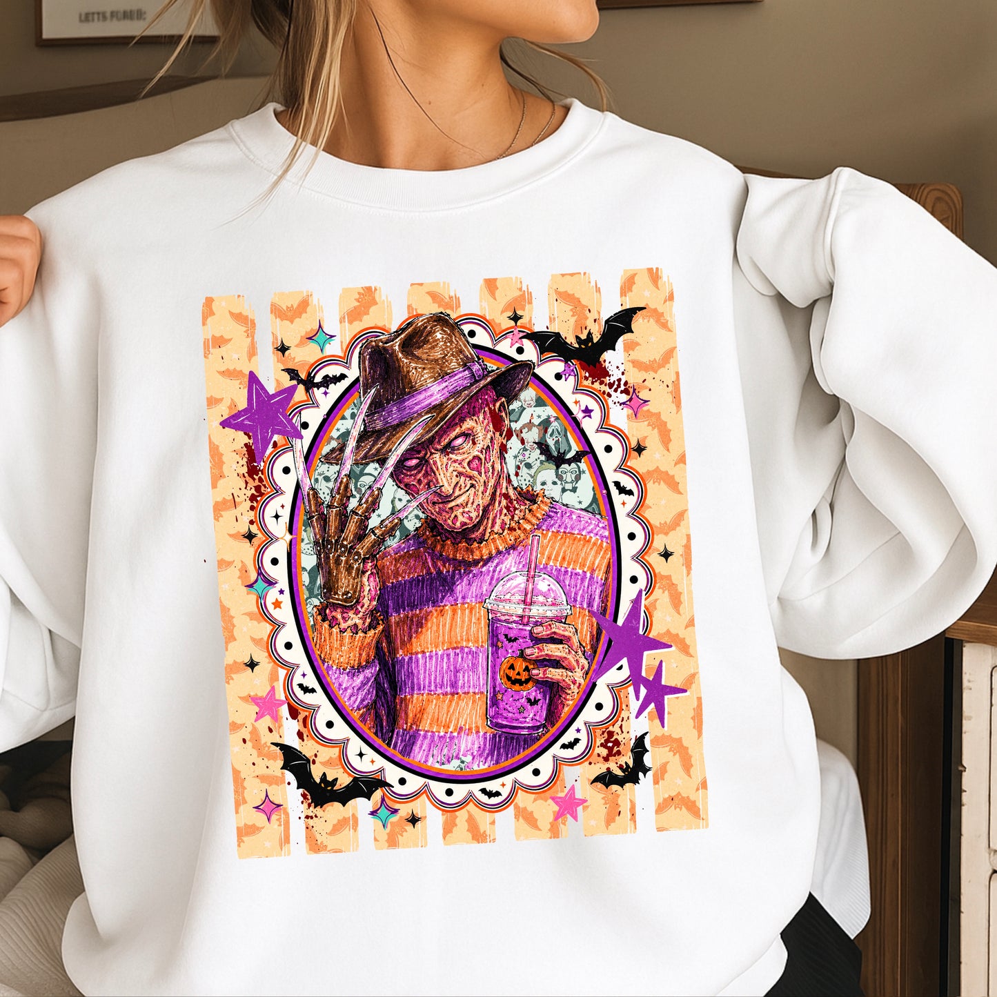 Horror Film Character Crewneck Sweatshirt