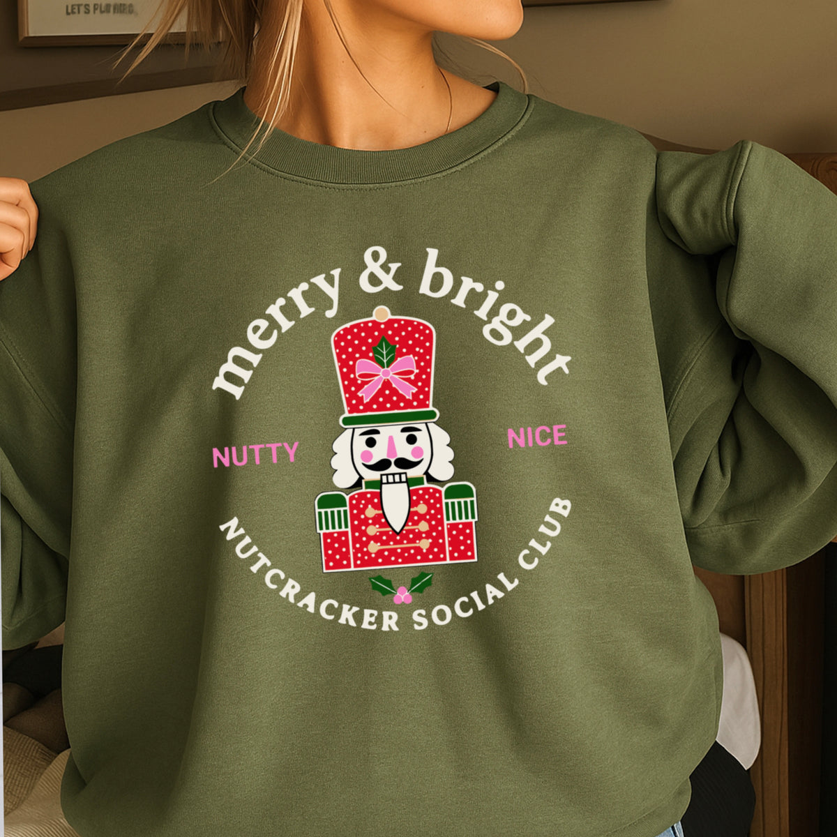 Nutcracker Social Club Christmas Crewneck Sweatshirt