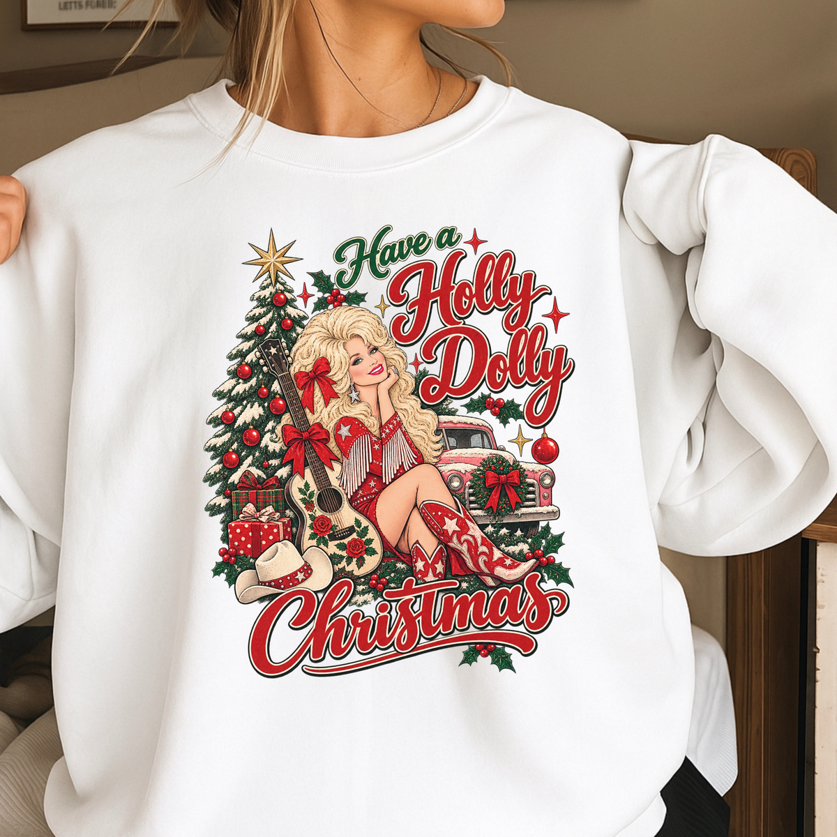 Have A Holly Christmas Crewneck Sweatshirt