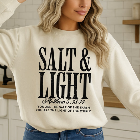 Salt & Light Screen Print Transfer