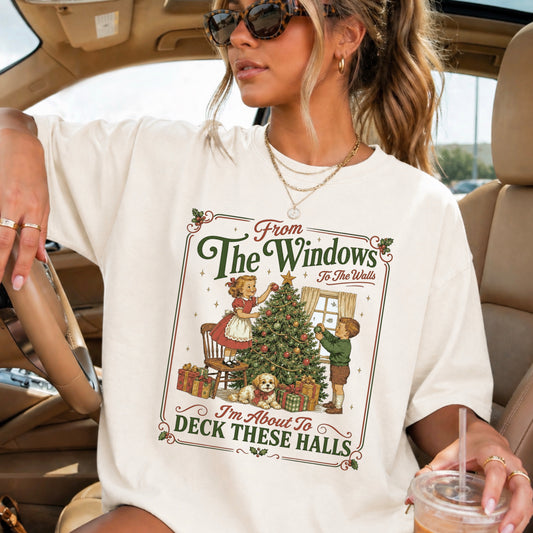 From The Window Christmas DTF Transfer
