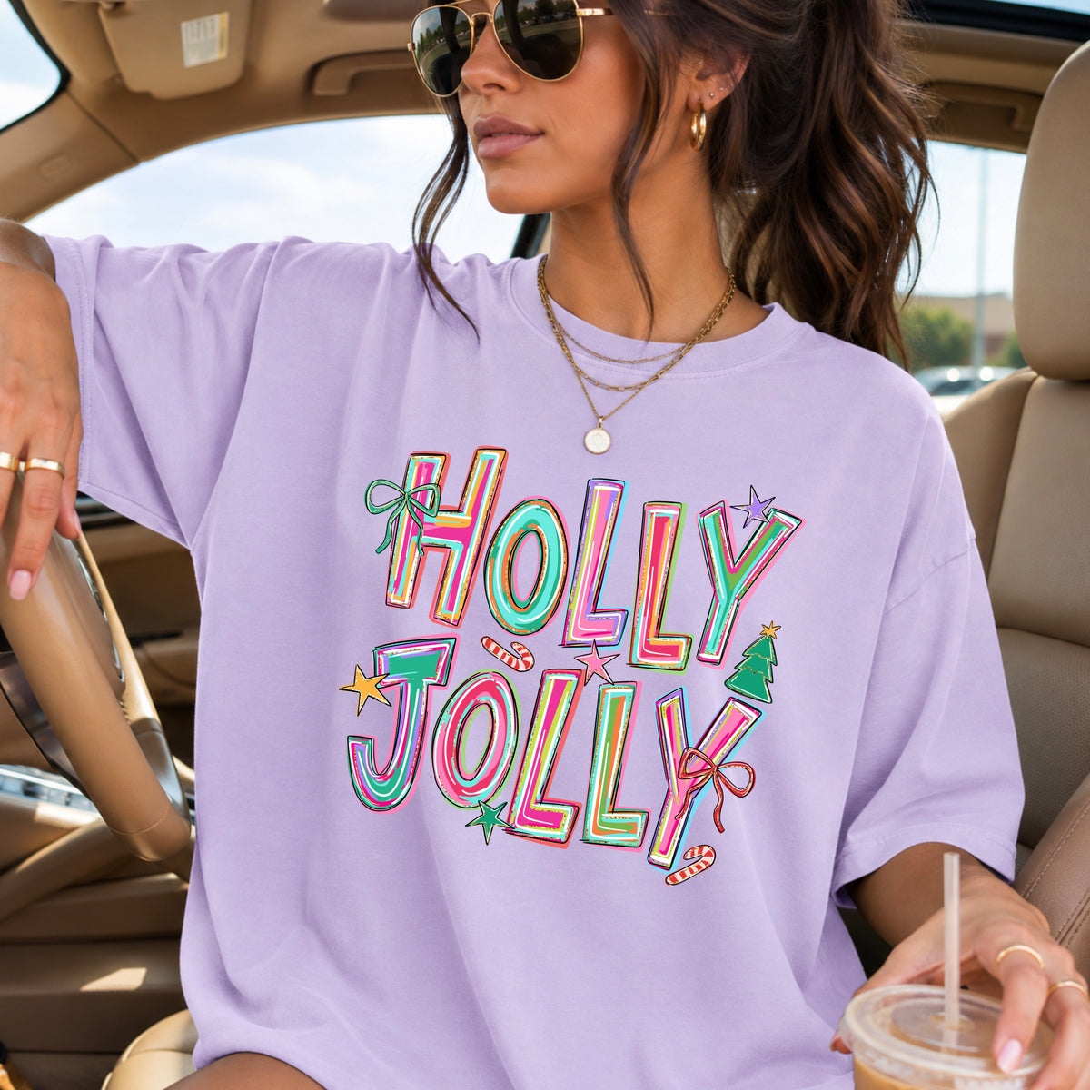 Holly Jolly Christmas DTF Transfer