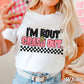 I’m Bout To Crash Out  Comfort Color Graphic Tee