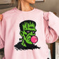 Frankenstein Bubblegum Crewneck Sweatshirt