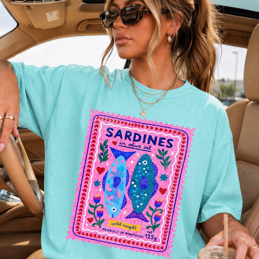 Sardines Comfort Color Graphic Tee